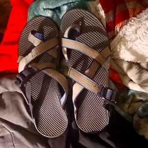 Chaco Women's Z X US 10 Multicolor Backless Toe-Loop Strappy Slide Sandals